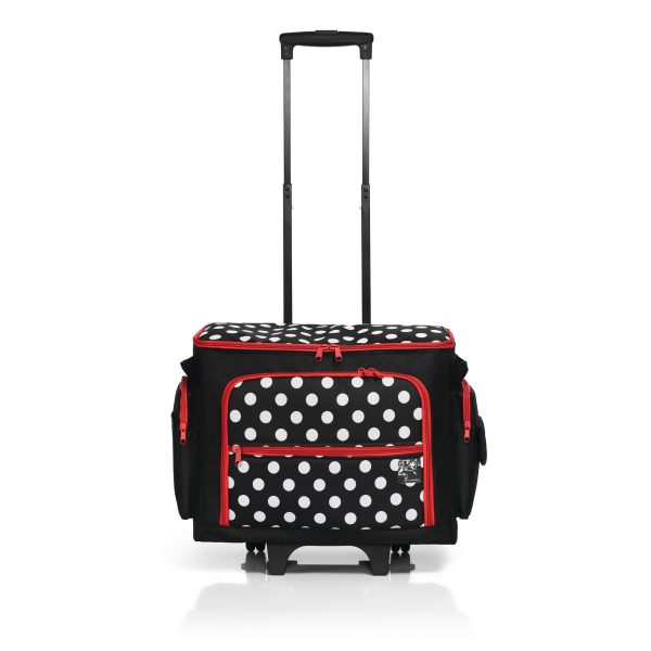 TROLLEY PRYM NEGRO CON LUNARES 44X22X36CM